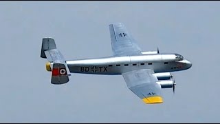 JUNKERS JU290 RC SCALE MODEL ELECTRIC AIRPLANE FLIGHT DEMO  Meeting Gatow 2015 [upl. by Byram]