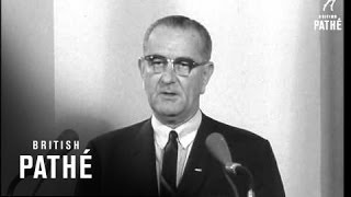 President Johnson Speaks On Vietnam Crisis 1964 [upl. by Aleacem]