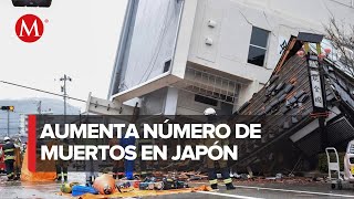 Terremoto en Japón dejó 73 víctimas mortales [upl. by Notned]