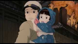 Grave of the Fireflies  1988 火垂るの墓 videoclip with Main Title soundtrack [upl. by Strade27]