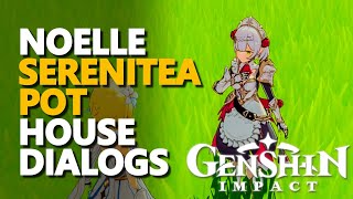 Noelle Serenitea Pot House Dialogue Genshin Impact [upl. by Steffy365]