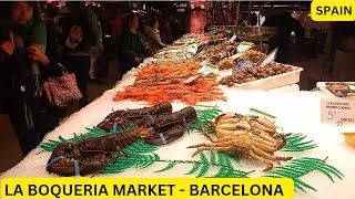 LA BOQUERIA MARKET  BARCELONA  SPAIN  3  BINU [upl. by Acinnad]