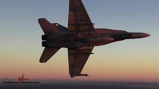 CF18 Hornet in Action Royal Canadian Air Force [upl. by Danita]