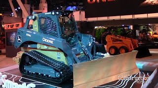 John Deere Integrates Grade Control System into 333 Compact Track Loader [upl. by Alicirp839]