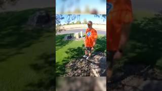 Guy gets angry at dirt bike kid and then ends up being really cool 😎 minty150dy [upl. by Ahsyekat946]