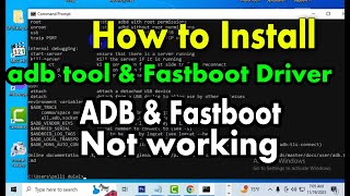 How to install adb tool amp fastboot driver Not working adb tool and fastboot driver windows 10 11 [upl. by Schlessinger]