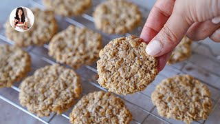 Galletas de Avena Sin Azúcar con 2 Ingredientes  Sin Huevos Sin Lácteos  Auxy [upl. by Elleinaj]