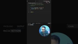 🎯 Function Arguments in JavaScript  How to Make Passing Argument Mandatory coding codewithkg [upl. by Worl]