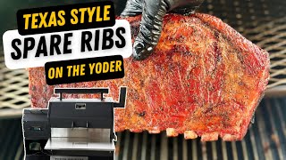 Texas Style Spare Ribs  Smoked Pork Ribs with Dry Rub [upl. by Ellesirg193]