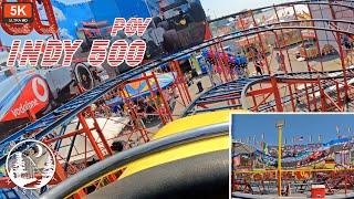 Indy 500 On Ride POV 5K 60 FPS  Super Rare Zierer Rides Coaster  Traveling Flitzer Coaster Credit [upl. by Essie]