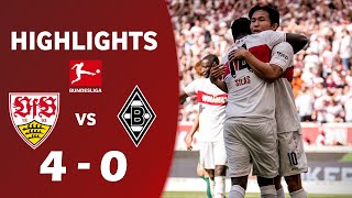 VfB Stuttgart gegen Borussia Mönchengladbach 40 Höhepunkte und Ziele  Bundesliga 202324 [upl. by Ahtnamas]