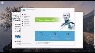 Activa ESET NOD32 Y INTERNET SECURITY FUNCIONANDO PARA WINDOWS 10 81 7 Y VISTA JUNIO 2022 [upl. by Ahsas849]