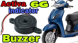 how to install indicator buzzer Activa bs6  Activa bs6 6g indicator buzzer  Creator on the Rise [upl. by Yramanna17]