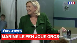 Législatives  Marine le Pen jouetelle gros [upl. by Ahseyd]