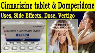 Cinnarizine tablet and Domperidone tablet  Uses Indication Side Effects Dose [upl. by Atiroc639]