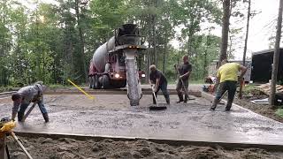 Homeowner Forms 32 X 28 Concrete Slab For Us Watch What Happens [upl. by Hamner428]