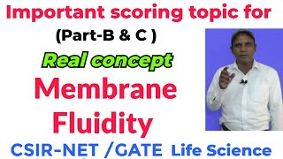 Plasma membrane Fluidity CSIRNET I importent topic Cell biology I Transporter l GATE preparation [upl. by Arikehs]