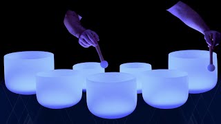 Crystal Singing Bowls Sound Bath  Cleanse Negative Energy for Peaceful Sleep [upl. by Ayikaz854]