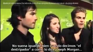 The Vampire Diaries  Nina Ian y Paul Entrevista en la CW sobre la Temporada 3  SUB ESPAÑOL [upl. by Schwenk]