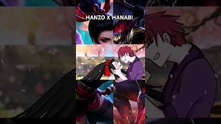 Hanzo x Hanabi Fan Made Love Story ❤️ mobilelegends mlbb lovestory shorts [upl. by Imhskal208]