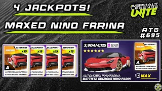 Asphalt Unite  4 JACKPOTS MAXING the Battista Nino Farina  RTG 695 [upl. by Drofiar169]