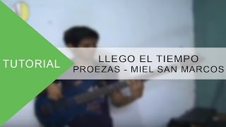 Llego el Tiempo  Proezas  Miel San Marcos  Tutorial de Bajo [upl. by Annert]