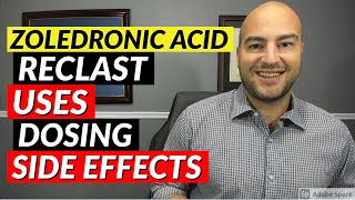 Zoledronic Acid Reclast  Pharmacist Review  Uses Dosing Side Effects [upl. by Marabel]