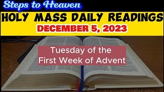 HOLY MASS DAILY READINGS  TUESDAY DECEMBER 5 2023 [upl. by Milburt966]