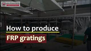 How to produce FRP gratings  by FRP grating machine [upl. by Leur]