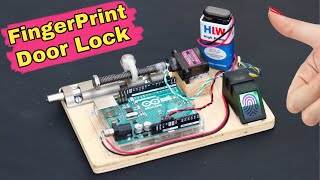 How to Make Fingerprint Door Lock  Arduino Project [upl. by Meekyh927]