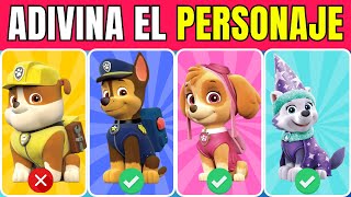 🐶🚨 ¡Desafío PAW Patrol ¿Puedes ADIVINAR los personajes de PAW Patrol  TriviaQuizReto [upl. by Moor]