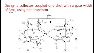 Monostable Multivibrator  Designing  Example2  Pulse Digital Circuits  PDC   Lec62 [upl. by Gerrald]