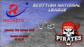 HIGHLIGHTS  Dundee Rockets V Paisley Pirates  19th October 2024 [upl. by Marissa559]