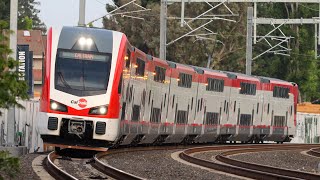 20 minutes of Caltrain Stadler KISS EMU testing [upl. by Naig]