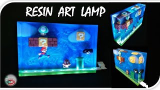 Super Mario Diorama Lampe Resin Art [upl. by Atirac589]