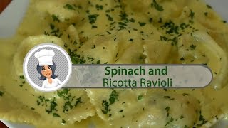 Spinach and Ricotta Ravioli by Domenicos Pizza amp Pastaria [upl. by Hotze255]