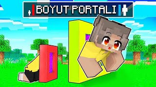 Minecraftta Arkadaşlarımı BOYUT PORTALI kullanarak Trolledim [upl. by Ahsinrad]