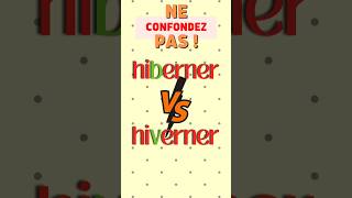 Hiberner ou hiverner vocabulaire paronymes fle languefrançaise hibernation hivernation hiver [upl. by Aisatsanna]