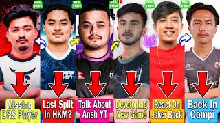 Rulz Missing Drs Old Players  Cr7 Horaa About Ansh YT Friendship  Hyozu React On Joker Back Video [upl. by Irrehs]