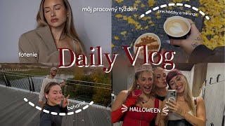 VLOG  moje pracovné dni Halloween beh fotenie [upl. by Hanser79]