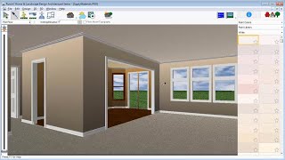 Architect 3D©  Tutorial How to apply color material and trim to your design [upl. by Saitam797]