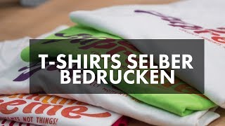 TShirts selber bedrucken mit Siebdruck Textildruck im Siebdruckverfahren [upl. by Gilmour707]