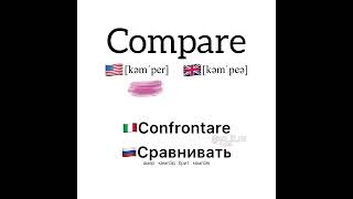 Compare Confrontare Сравнивать [upl. by Benedick]