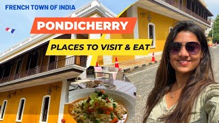 Pondicherry Tourist Places  Places to visit in Pondicherry amp Best Cafés I Guide By Heena Bhatia [upl. by Hamnet931]