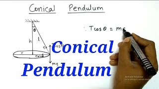 Conical Pendulum  Derivation amp Numericals  Physics  HSC12th Science [upl. by Nnodnarb161]