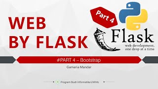 Toturial WEB BY FLASK  PART 4Bootstrap WEBFLASK [upl. by Lladnek857]