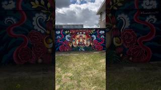 Alter ego 🎭 by Sareetasharma980  Eindhoven The Netherlands streetart graffiti mural shorts [upl. by Atil]