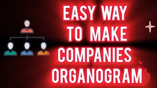 Easy way To Make Companies Organogram [upl. by Derek]