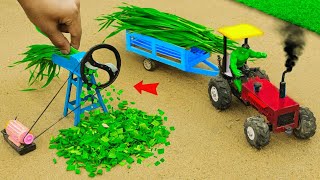 Diy diorama making mini grass chopping machine science project sancreator1 [upl. by Releehw]