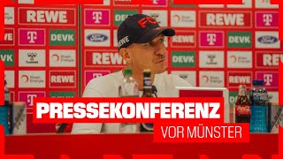 Pressekonferenz vor Münster  1 FC Köln [upl. by Nylrebma903]